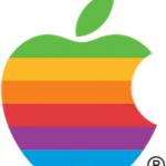 Classic Apple Rainbow Logo