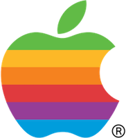 Classic Apple Rainbow Logo